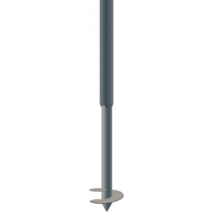 Столб винтовой 3000мм 60*60-2000мм/d57-1000мм RAL 6005,8017